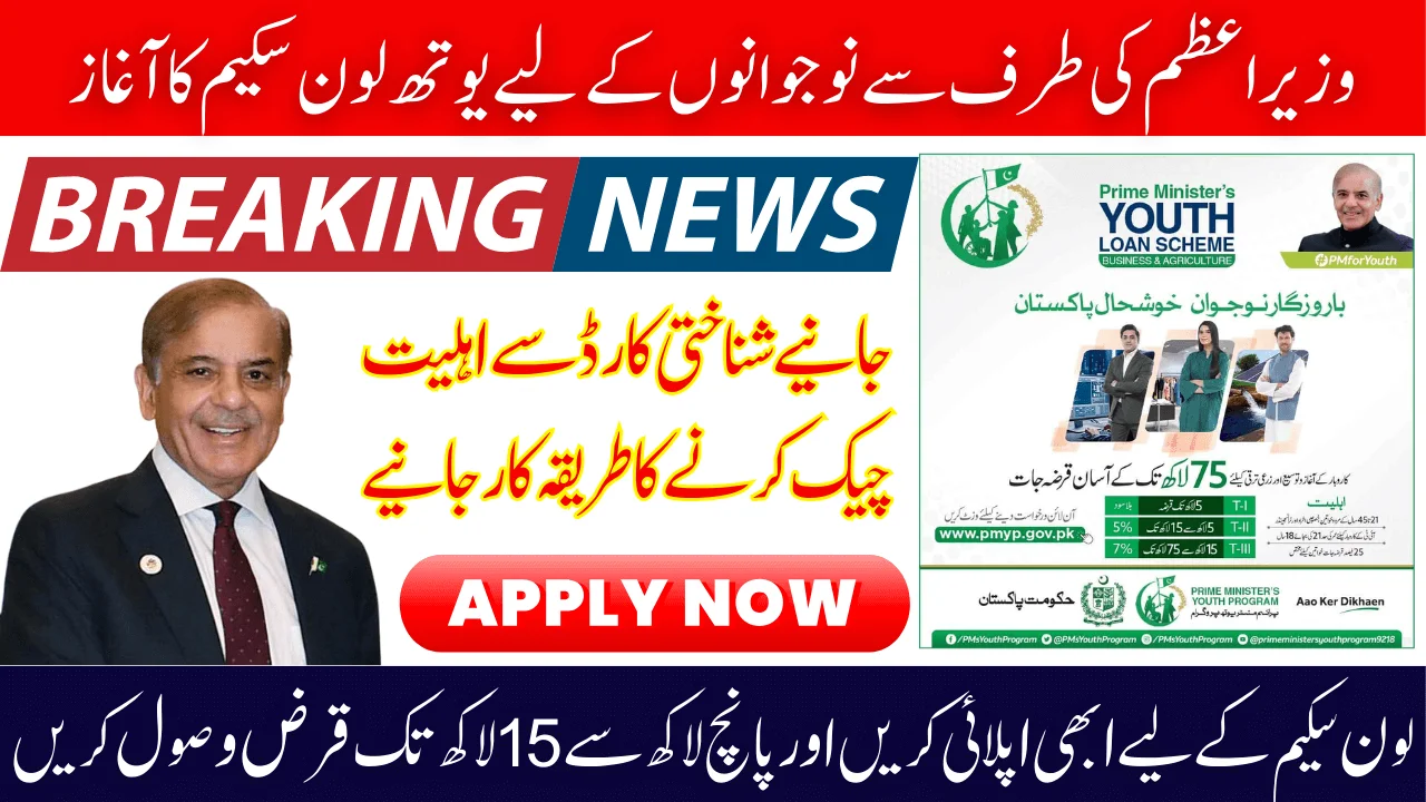 PM Youth Loan Scheme 2025 Step-by-Step Guide To Check Status Online Using CNIC