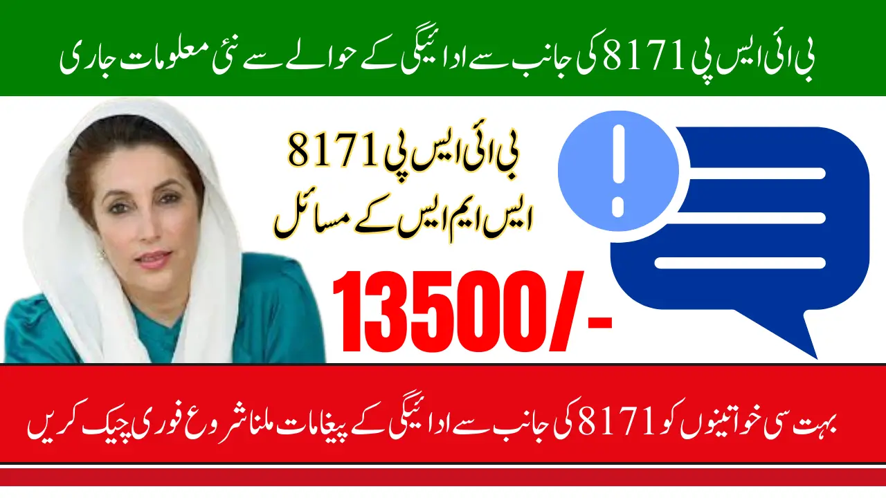 BISP 8171 SMS Problems & Payment Delays Error How to Fix Immediately Know Full Solution