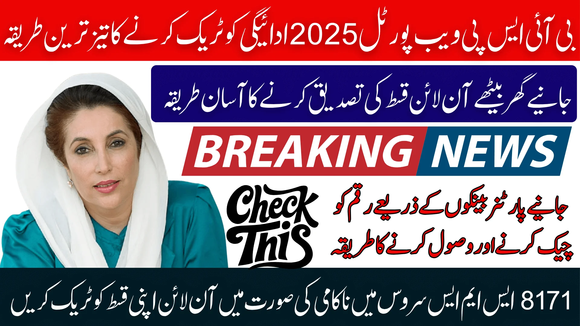 BISP Web Portal 2025 The Fastest Way to Track Your Payment When 8171 SMS Service Fails