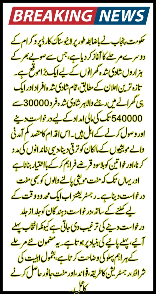 Punjab Livestock Card Phase 2 Registration 2025 Complete Guide To Eligibility, Free Animals & Interest-Free Loans