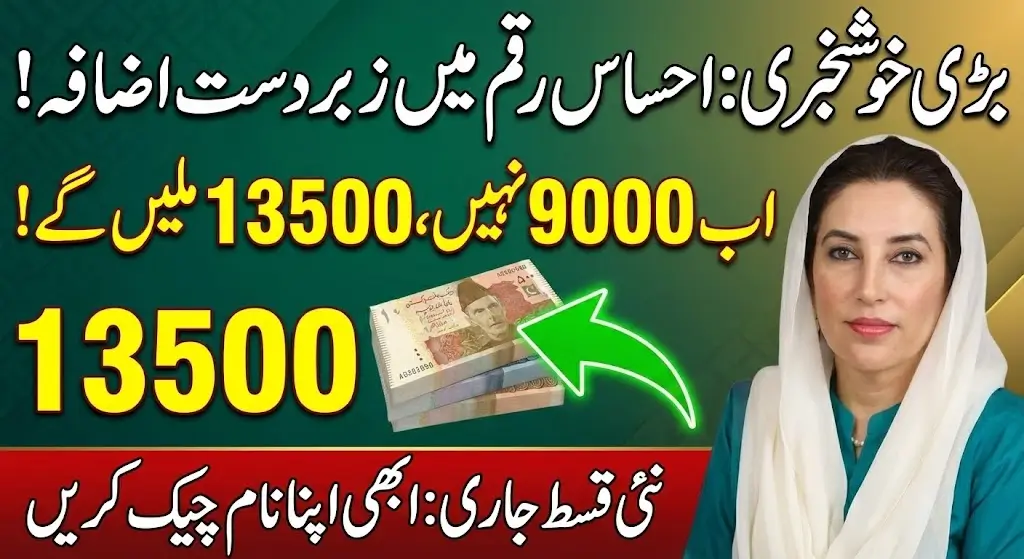 Ehsaas Program Rs 13500/25000 Registration For Ineligible People Via NSER Verification