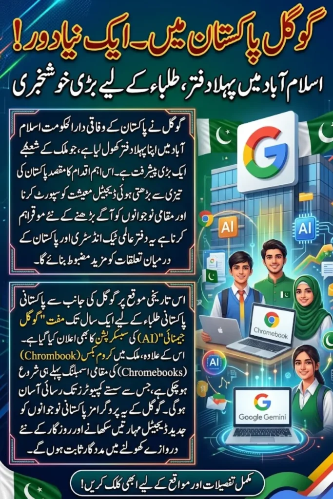 Google Opens Its First Office in Pakistan: A New Chapter for the Digital Economy