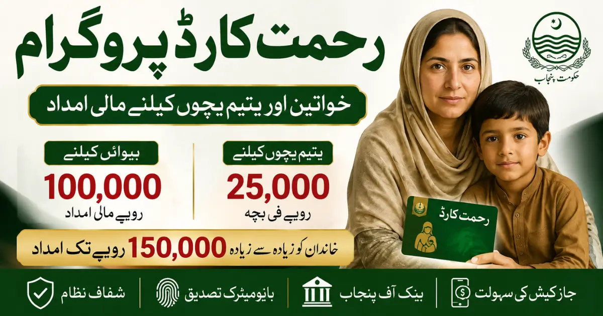 Rahmat Card Program 2026 Track Application Status Online and Get Up to Rs 150000